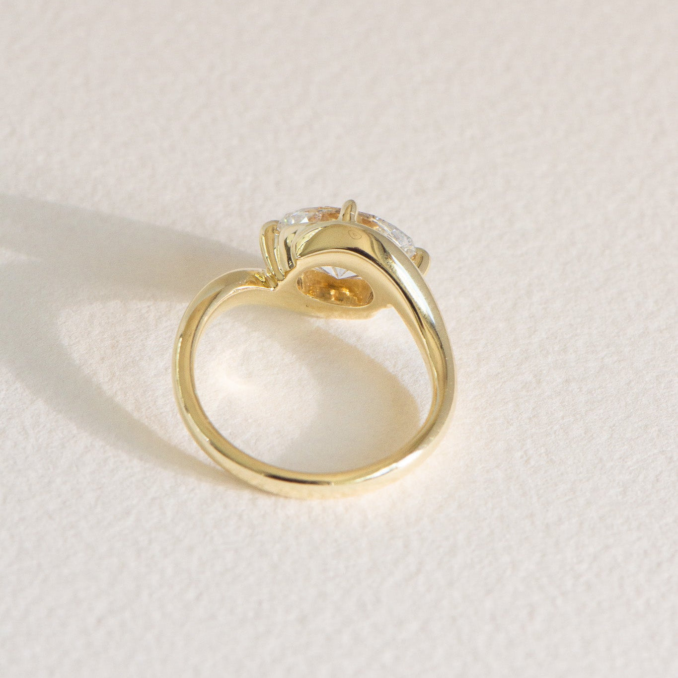 Kai 2.04ct lab grown diamond east west engagement ring in 18k gold, Matthews Jewellers Newcastle