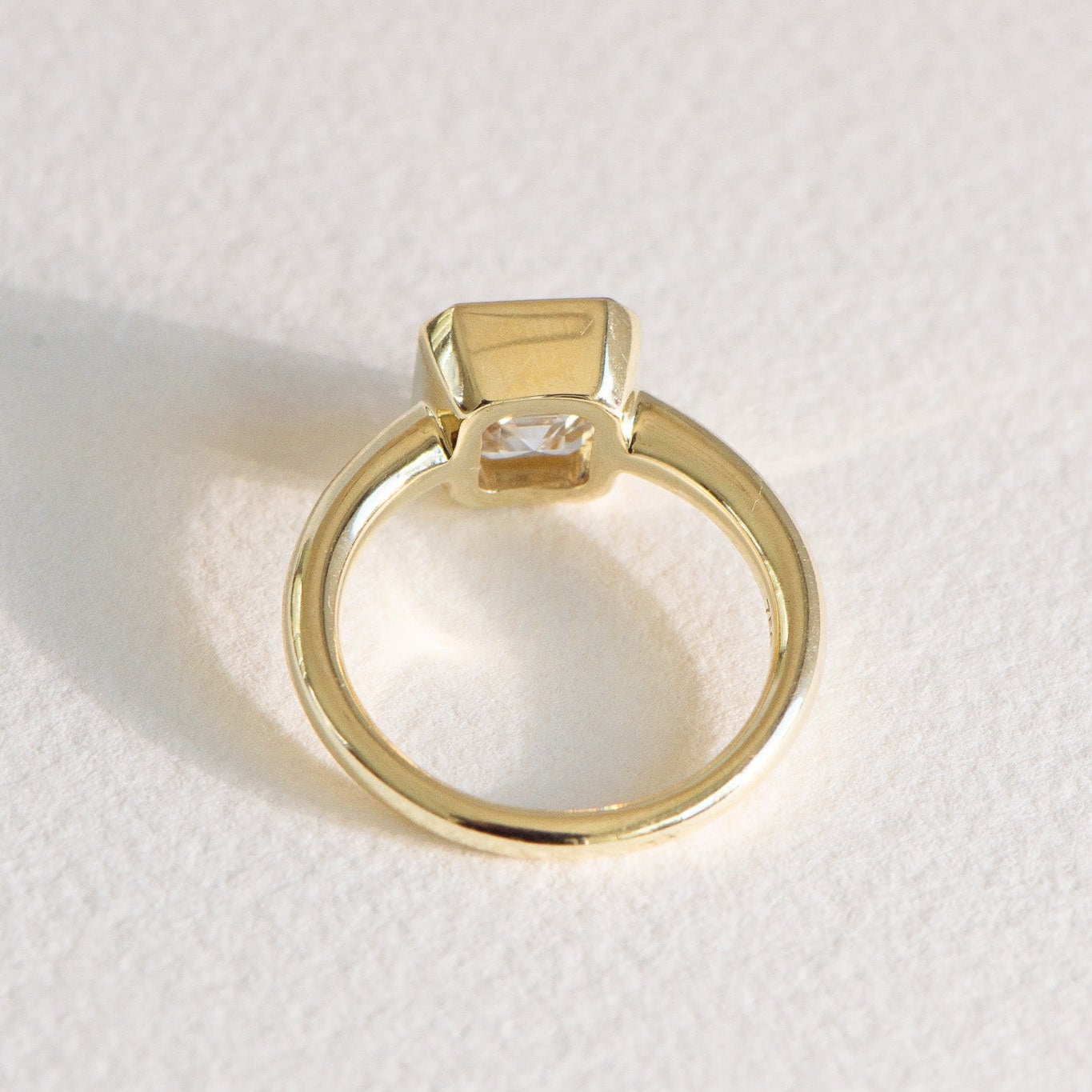 Clea 3.01ct asscher cut lab grown diamond ring, IGI certified, Matthews Jewellers