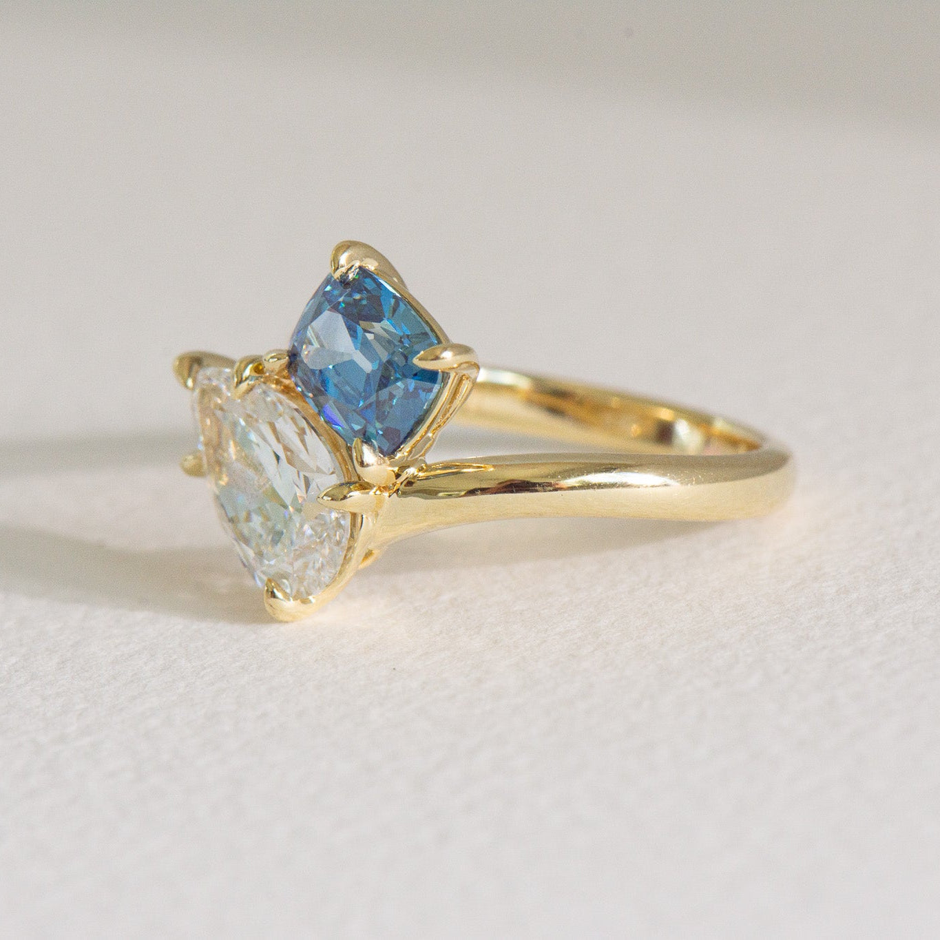 Camile 3.34ct toi et moi lab grown diamond ring, IGI certified, Matthews Jewellers