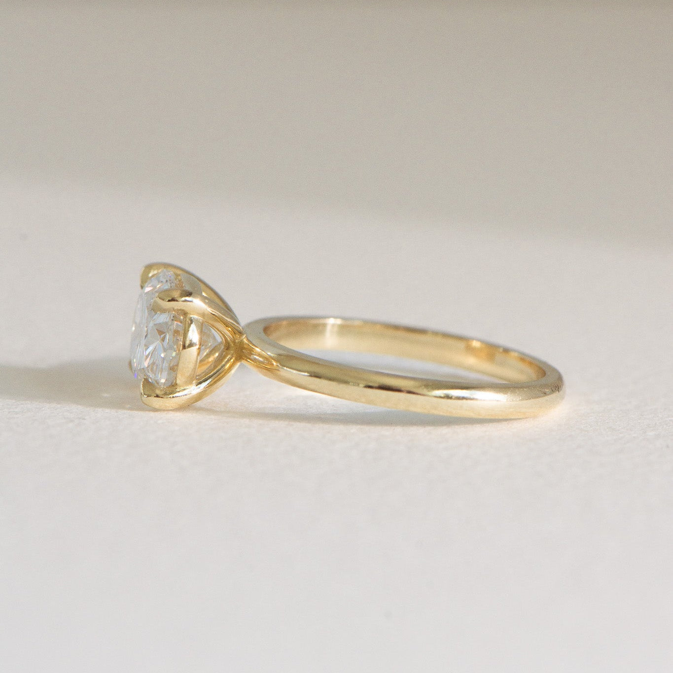 East west oval lab grown diamond engagement ring, East West Helena 2.55ct, IGI certified, Matthews Jewellers Newcastle