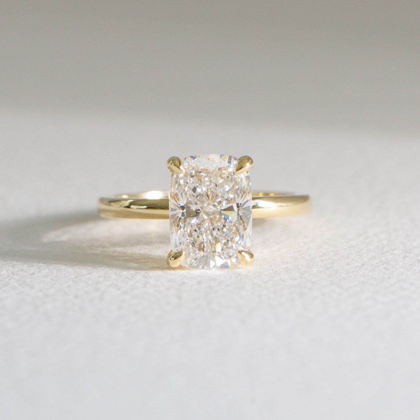 Elora | 3.10ct Elongated Cushion Engagement Ring