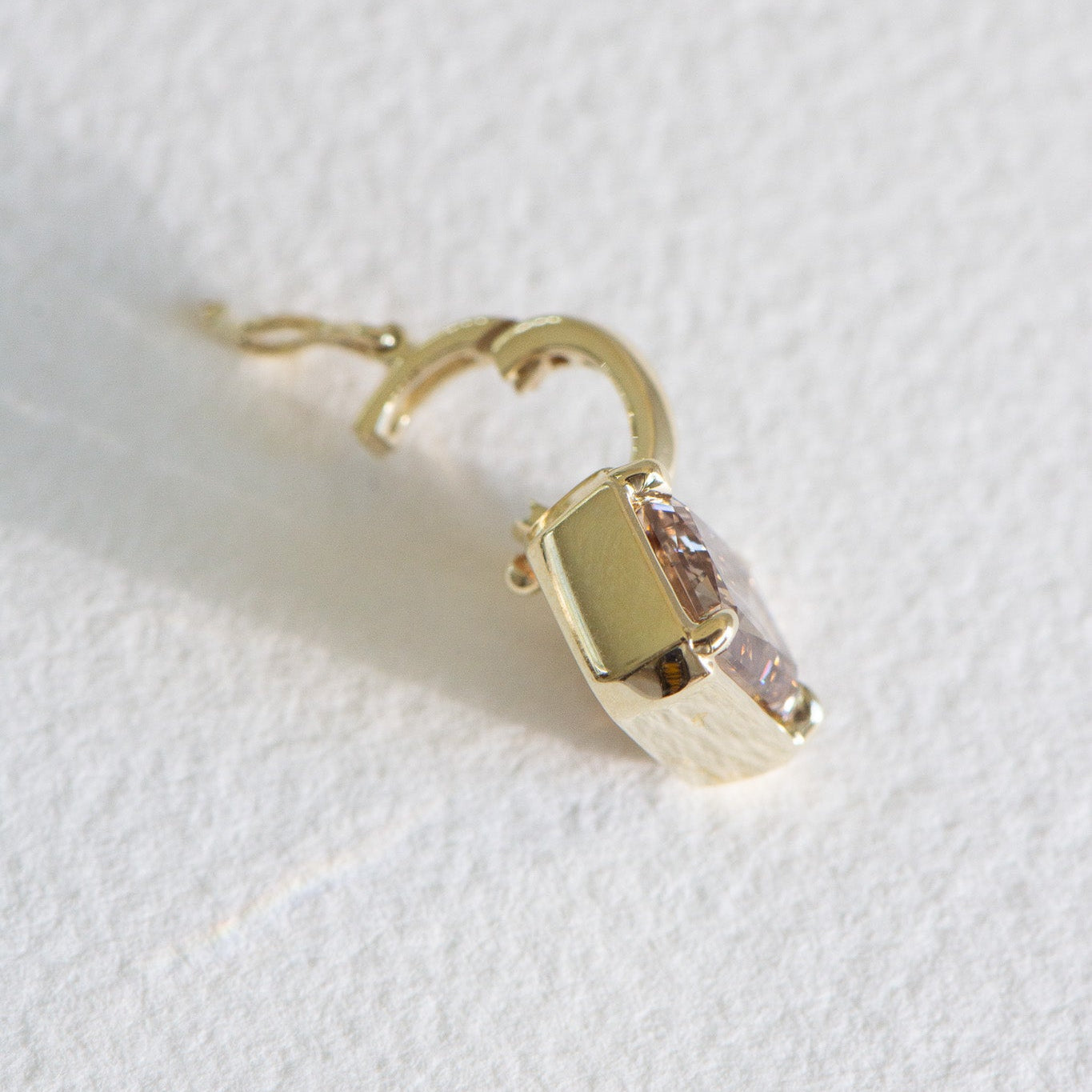 Allure Emerald Cut Champagne Diamond Enhancer | One of a Kind