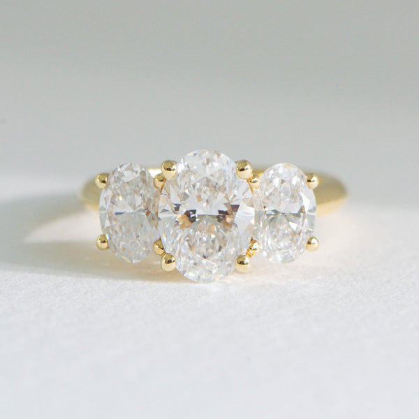 Mia | 3.5ct Oval Lab Diamond Engagement Ring