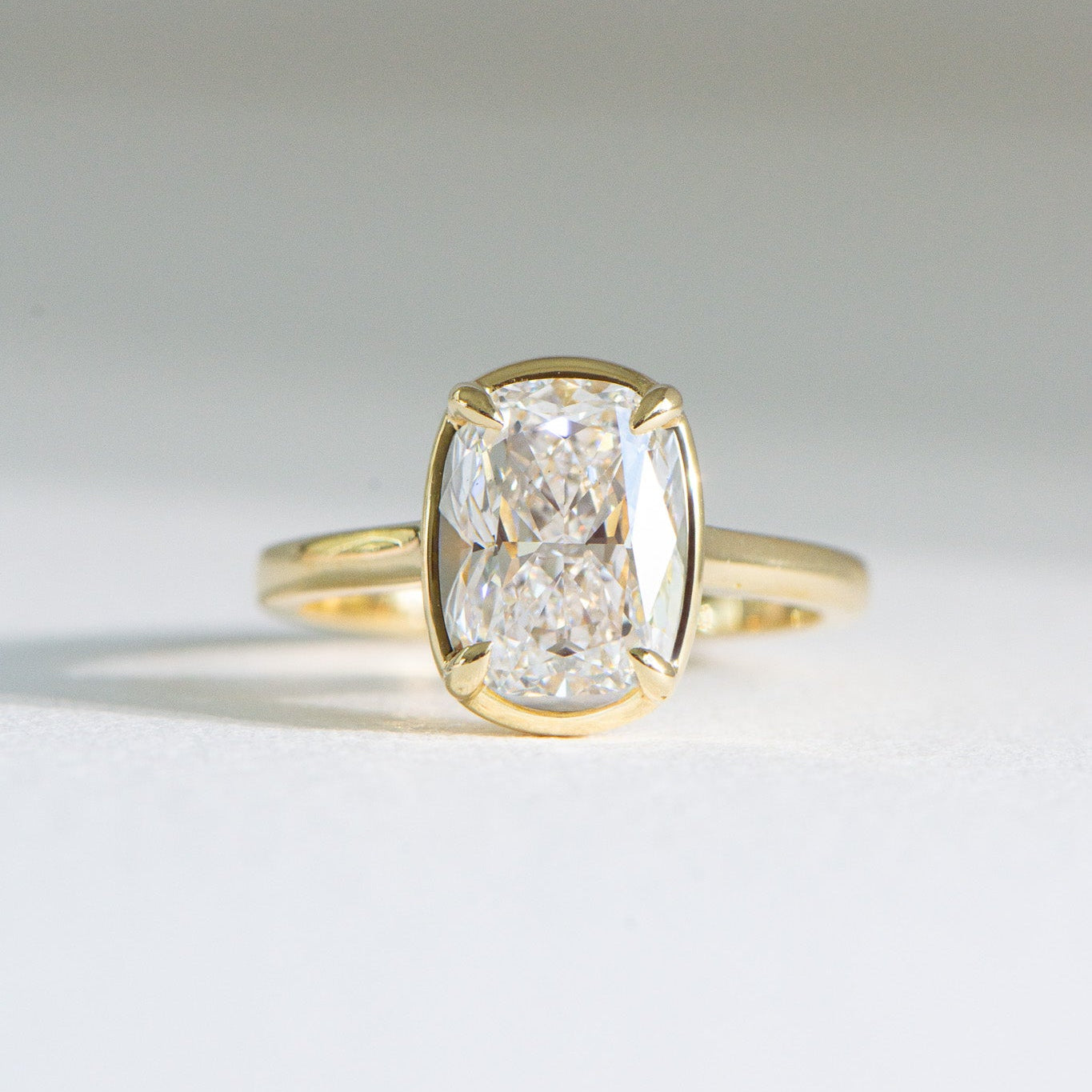 Florence 2.53ct lab grown diamond Georgian ring in 18k gold, Matthews Jewellers Newcastle