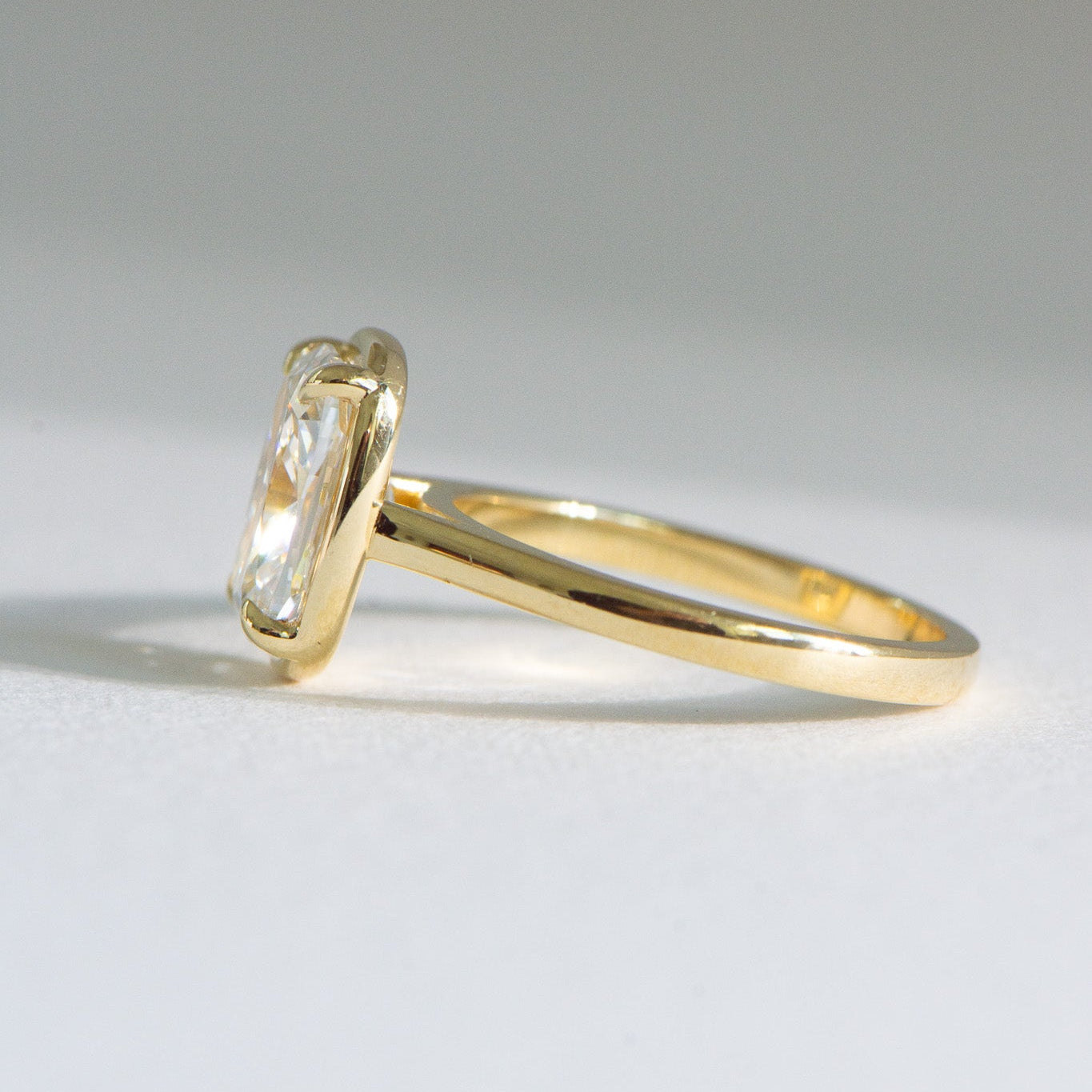 Florence 2.53ct Georgian lab grown diamond ring, IGI certified, Matthews Jewellers