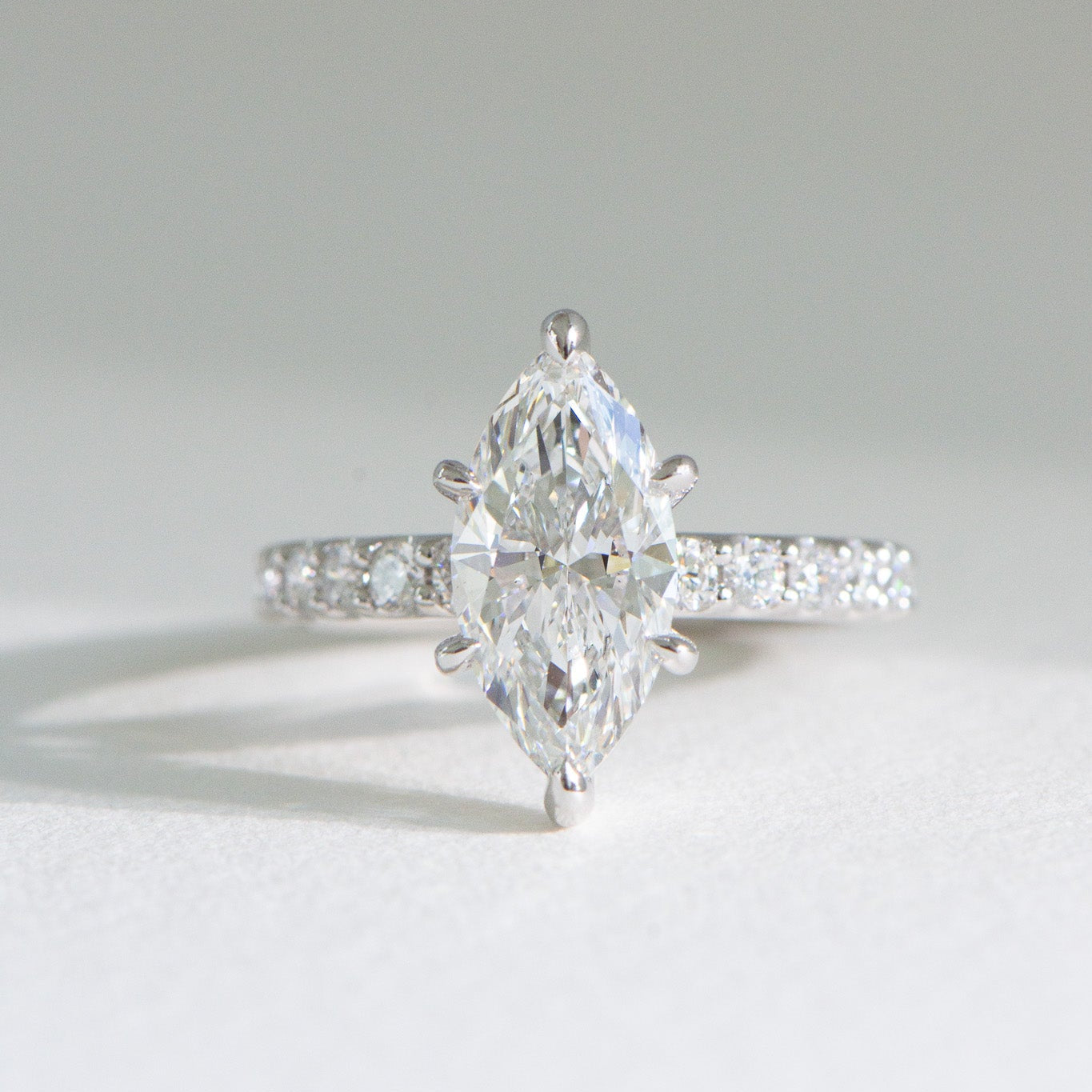 Freya | 2.5ct Marquise Diamond Engagement Ring