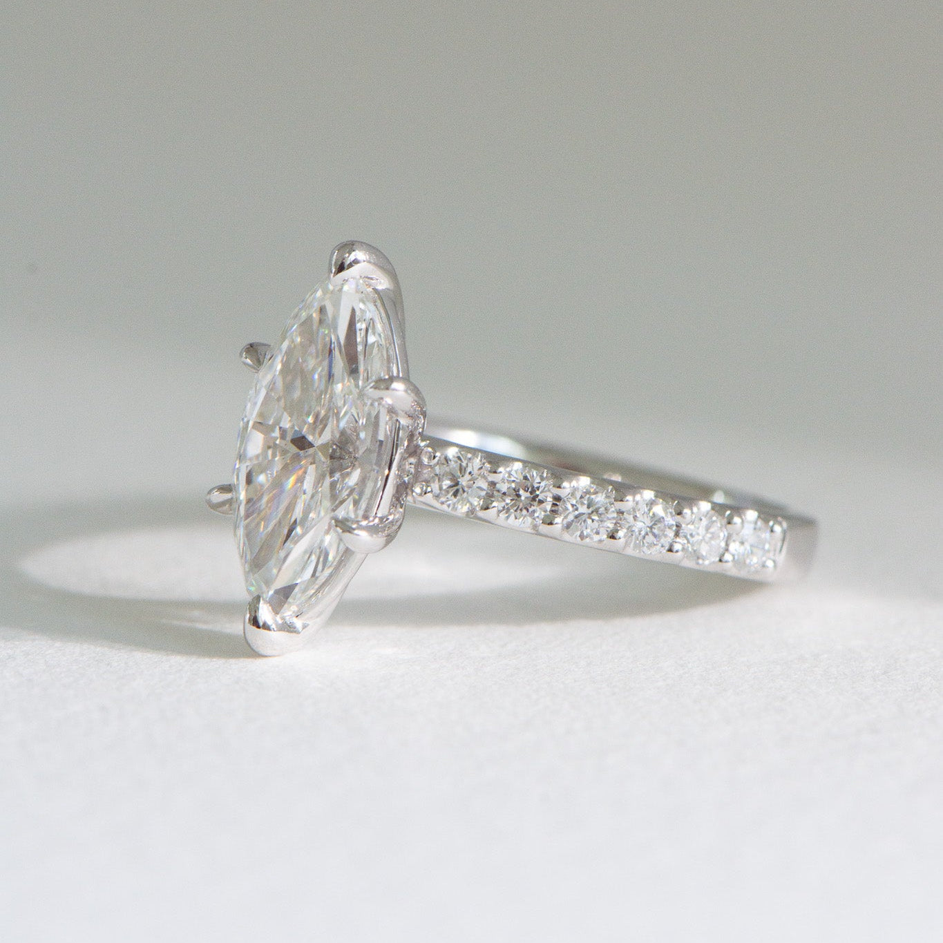 Freya | 2.5ct Marquise Diamond Engagement Ring