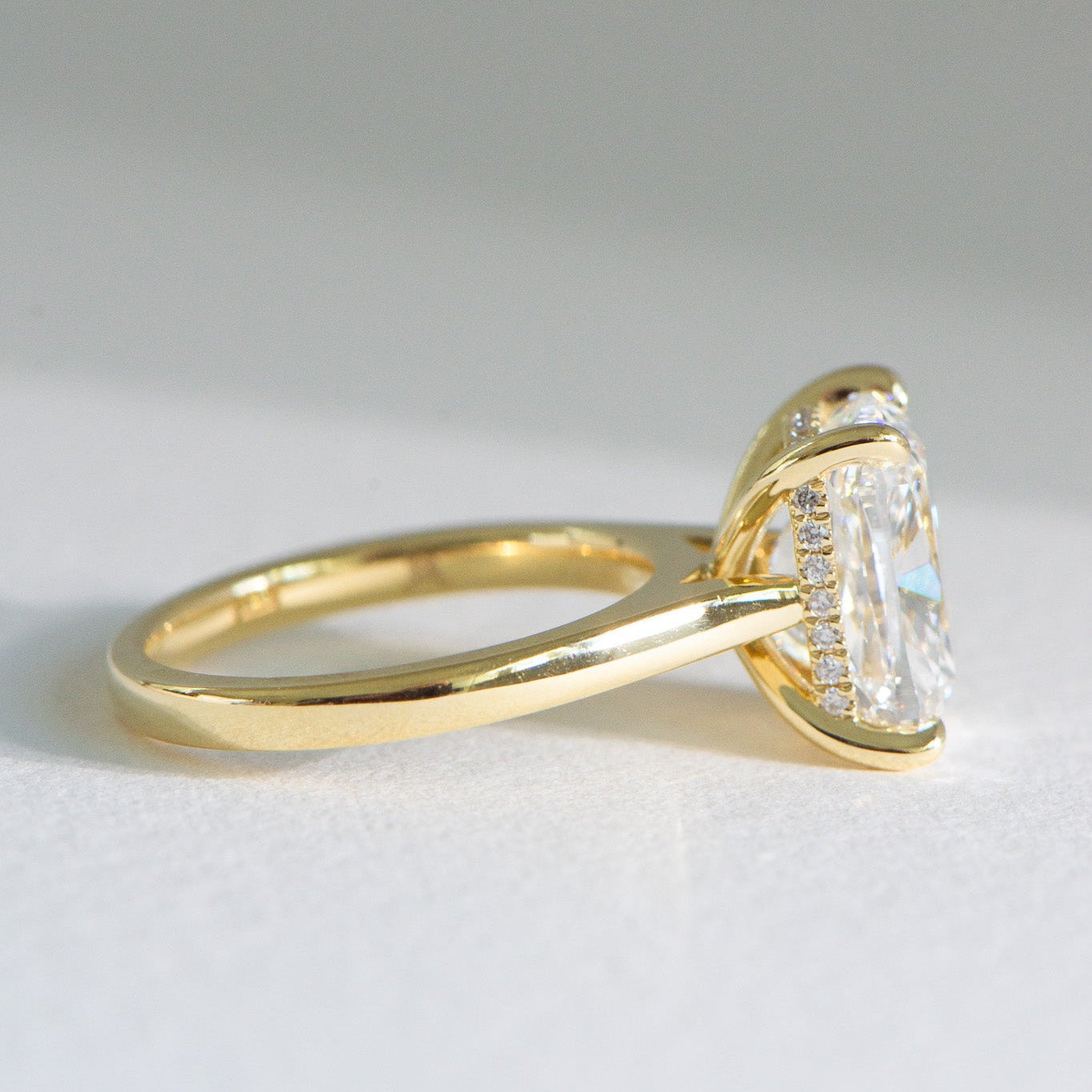 Elora | 5ct Elongated Cushion Engagement Ring