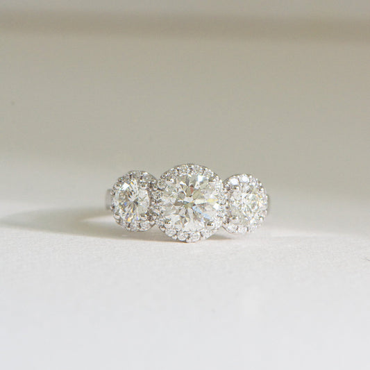 Natural Concetta | 2.8ct Round Natural Diamond Engagement Ring