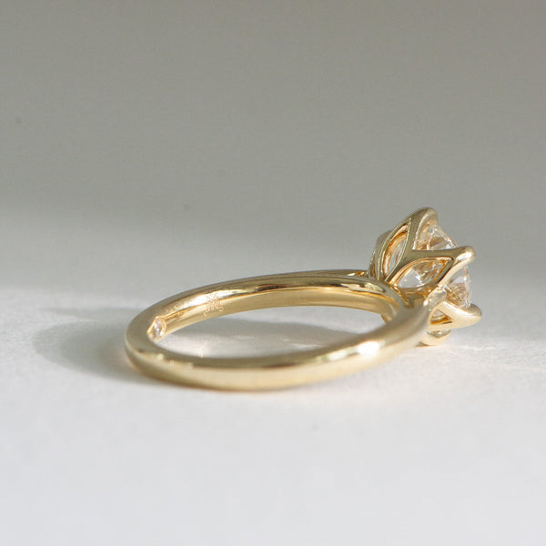 Natural Dawn | 2ct Round Natural Diamond Engagement Ring