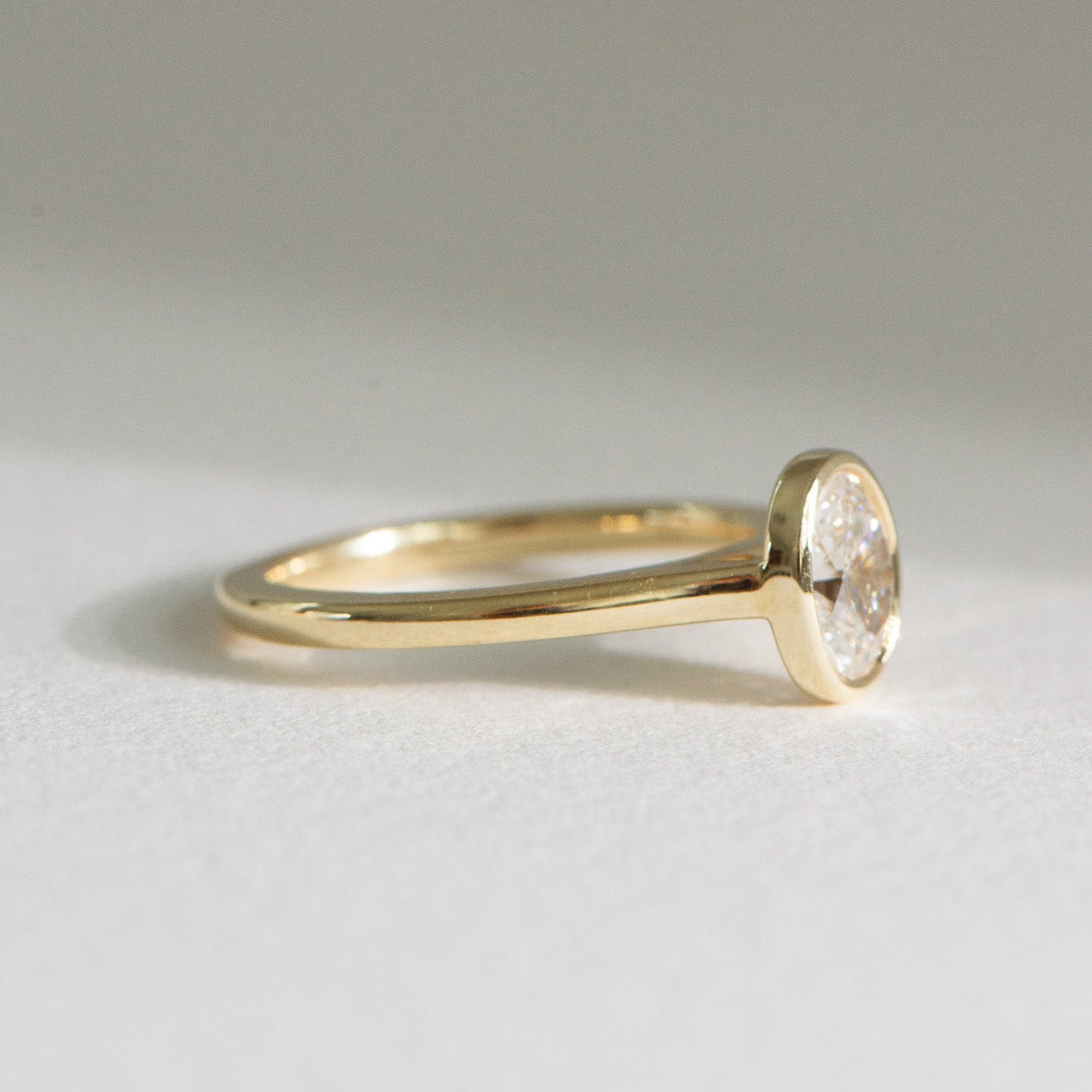 Matthews Jewellers Heritage Bezel Helena 0.90ct GIA-certified natural bezel engagement ring, est. 1957