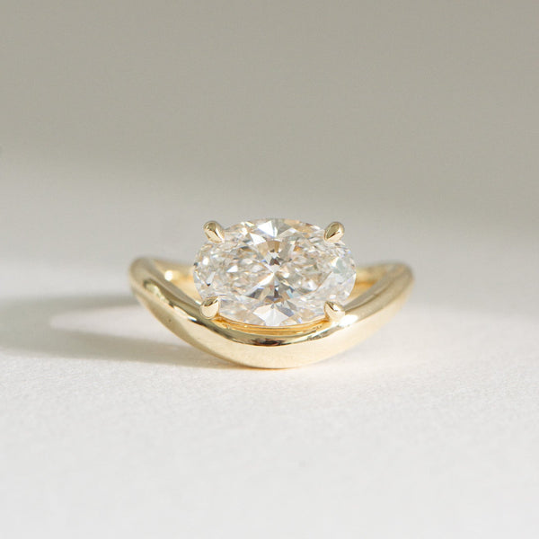Ocea | 2.5ct Oval Lab Diamond Engagement Ring