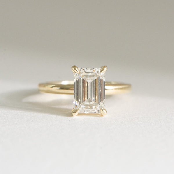 Edith | 3ct Emerald Cut Engagement Ring