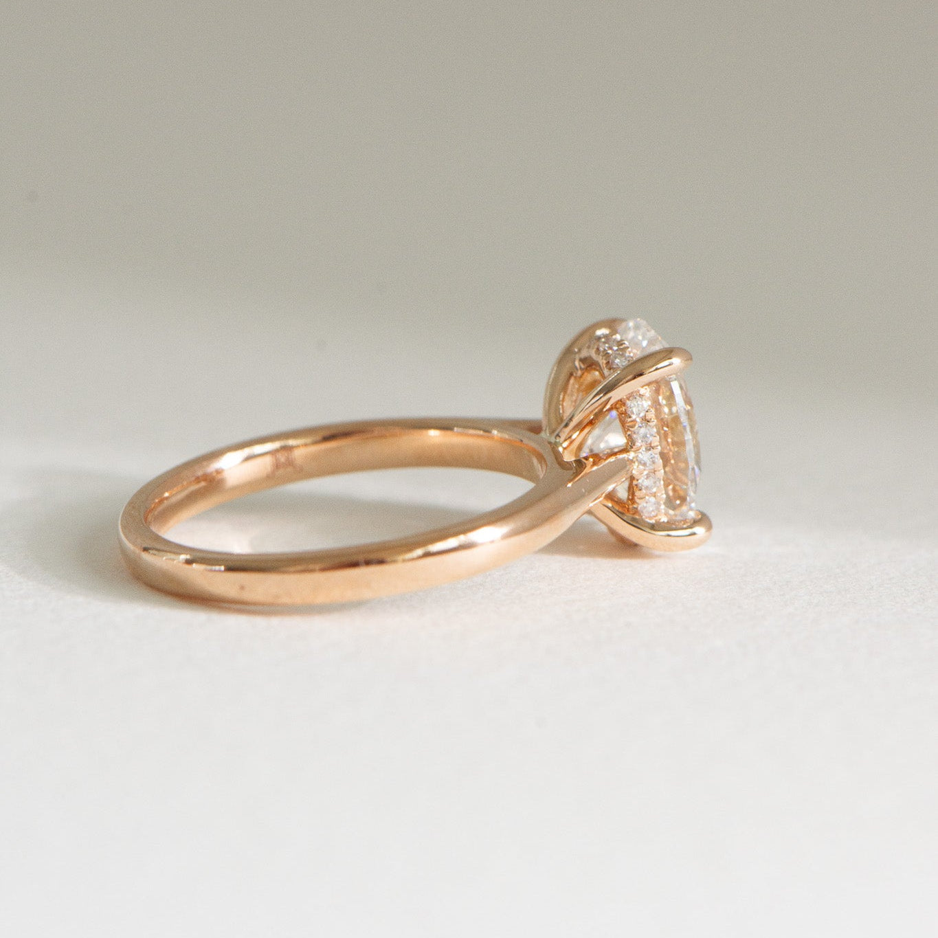 Matthews Jewellers Helena 2ct lab grown diamond hidden halo ring, handcrafted since 1957