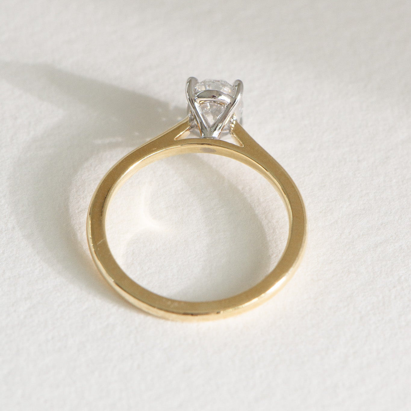 Oval natural diamond engagement ring, Heritage Helena 1ct, GIA certified, Matthews Jewellers