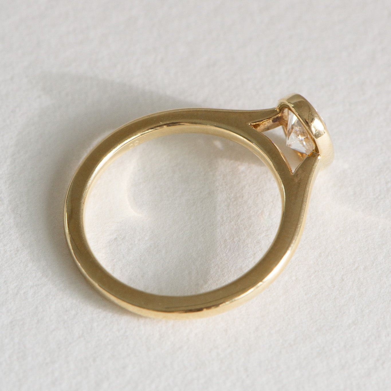 Heritage Bezel Helena 0.90ct bezel natural diamond ring, GIA certified, Matthews Jewellers Newcastle