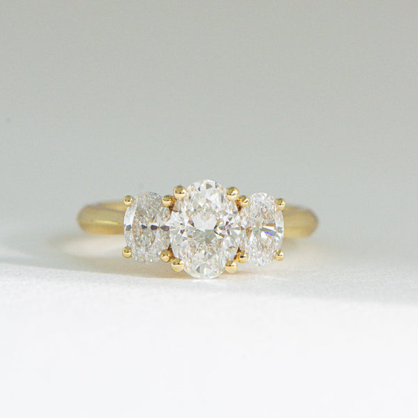 Mia | 2ct Oval Natural Diamond Engagement Ring