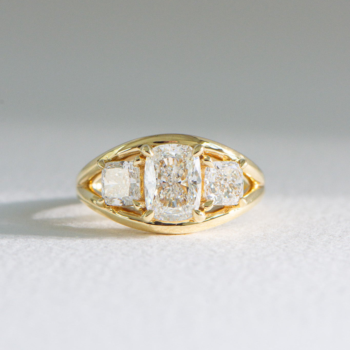 Margot | 1.5ct Elongated Cushion Lab Diamond Engagement Ring