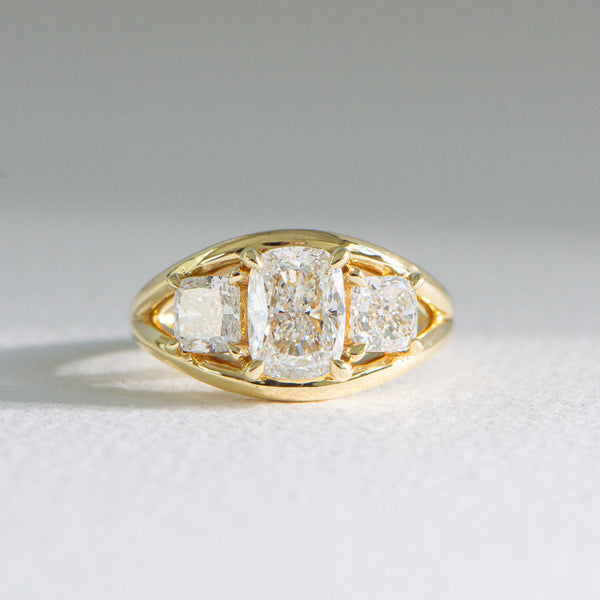 Margot | 1.5ct Elongated Cushion Lab Diamond Engagement Ring