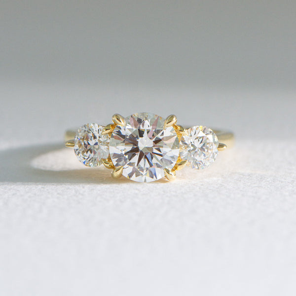 Laila | 3ct Round Lab Diamond Engagement Ring