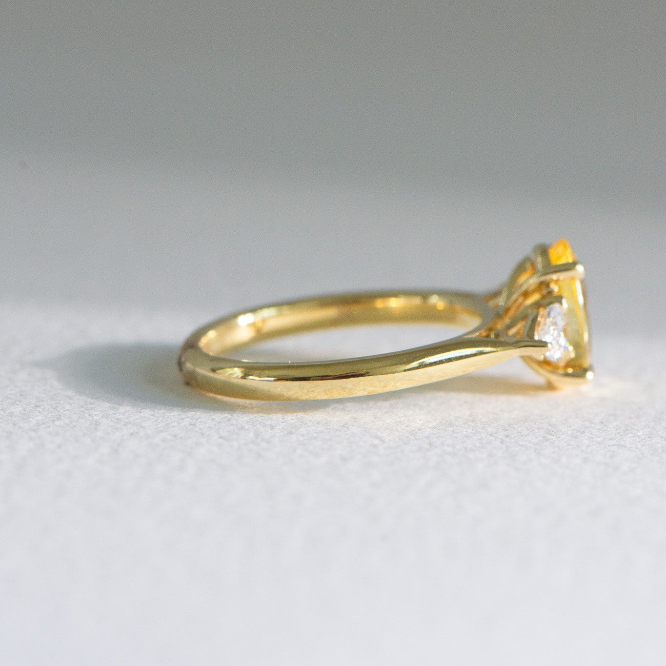 Isla | 1.79ct Oval Yellow Sapphire Engagement Ring