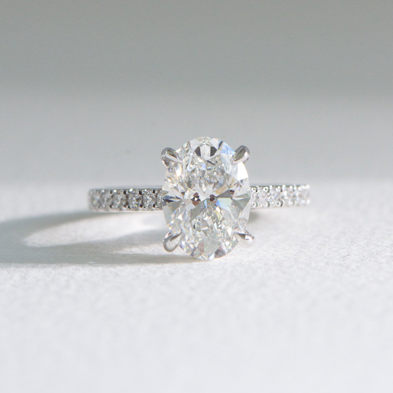 Helena | 3ct Oval Lab Diamond Engagement Ring