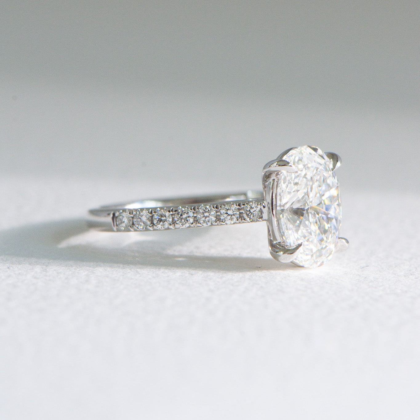 Helena | 3ct Oval Lab Diamond Engagement Ring