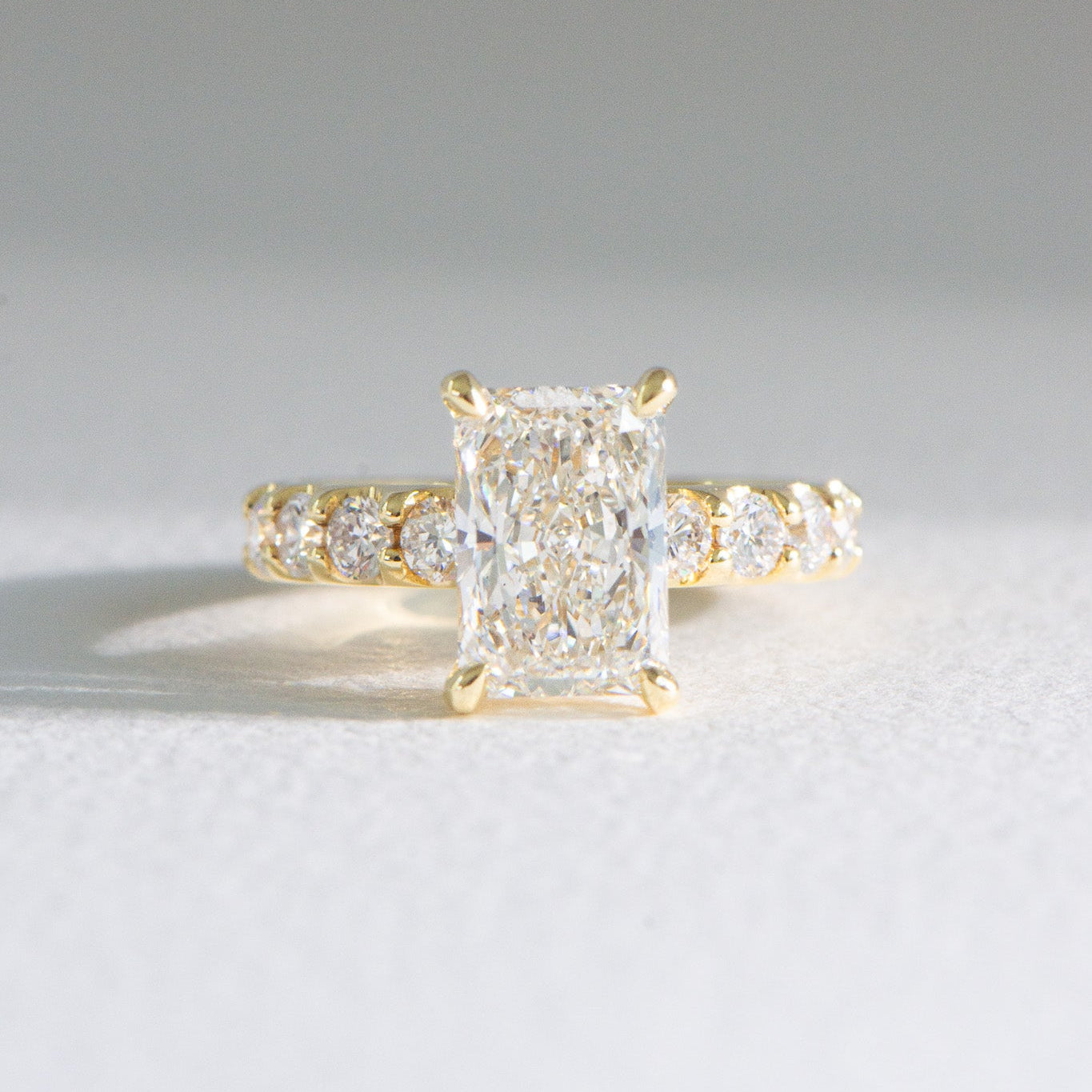 Sofia | 3ct Radiant Lab Diamond Engagement Ring