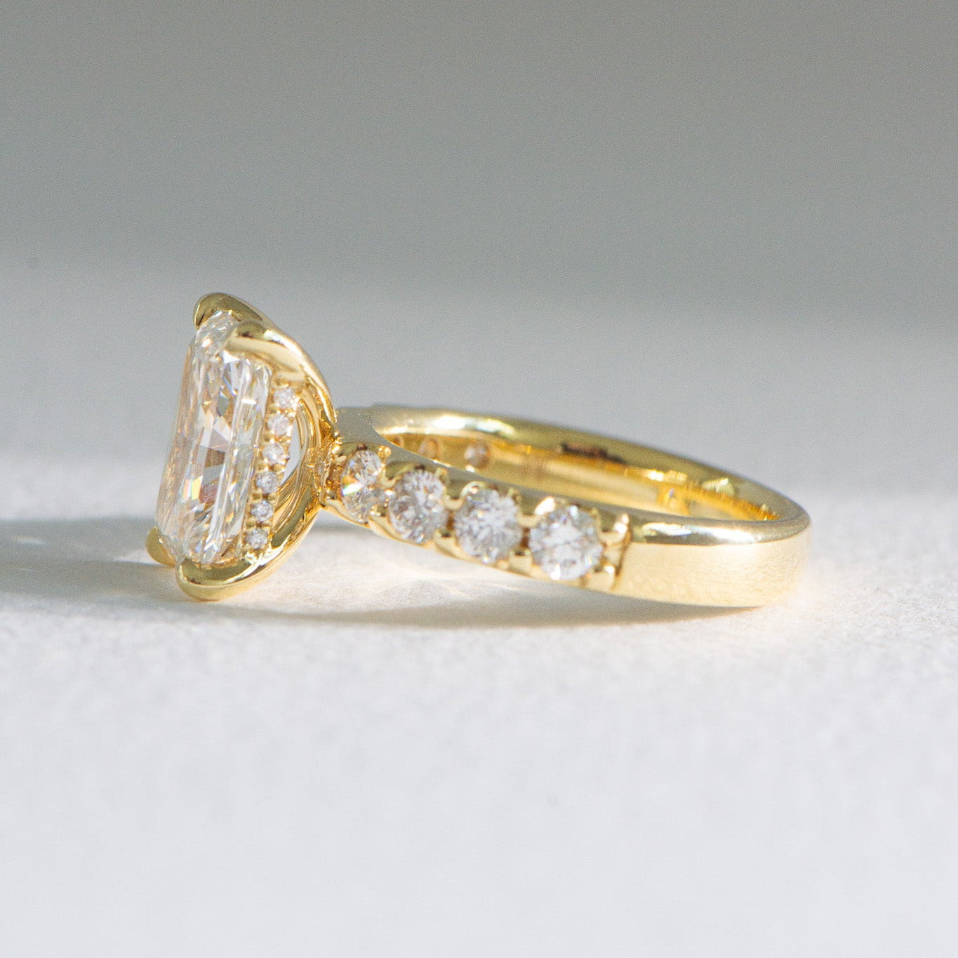 Sofia | 3ct Radiant Lab Diamond Engagement Ring