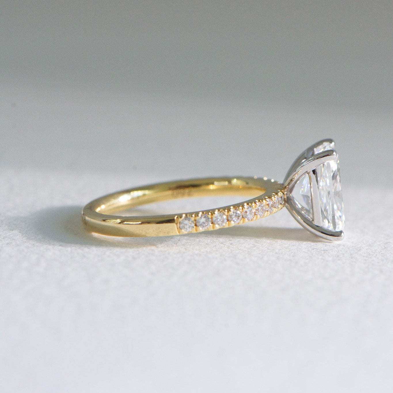Elora | 2ct Elongated Cushion Lab Diamond Engagement Ring