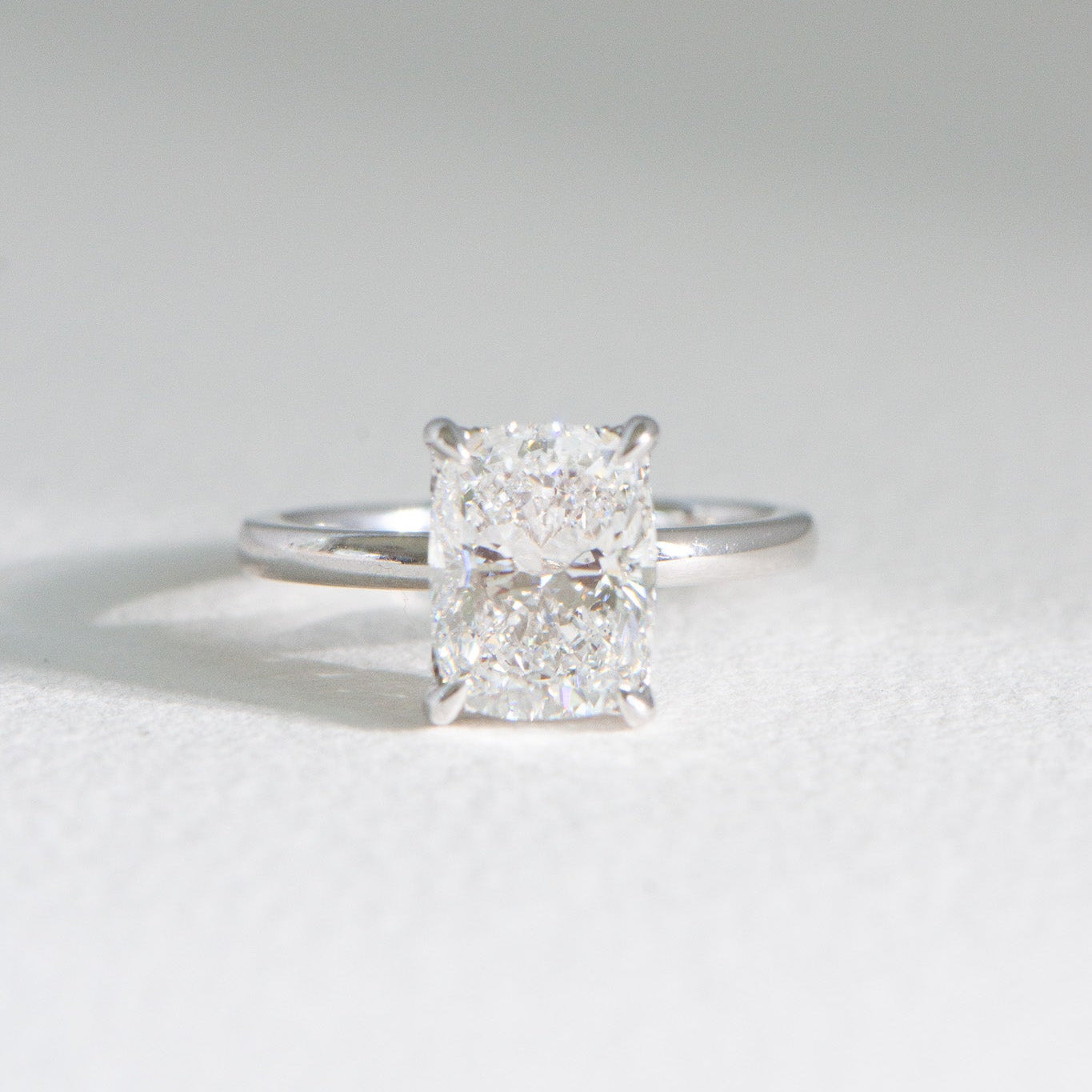 Elora | 3ct Elongated Cushion Lab Diamond Engagement Ring