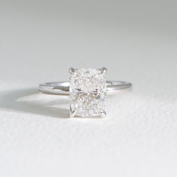 Elora | 3ct Elongated Cushion Lab Diamond Engagement Ring