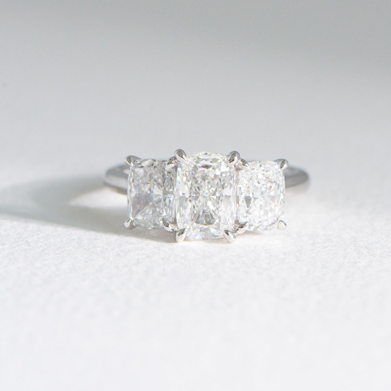 Gia | 3.5ct Elongated Cushion Lab Diamond Engagement Ring