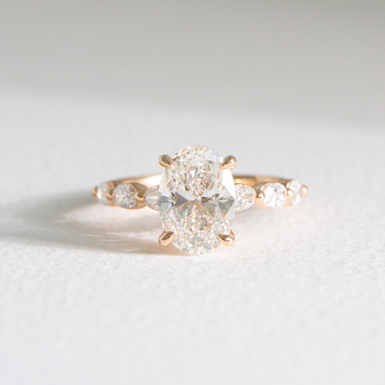 Audrey | 2.5ct Oval Lab Diamond Engagement Ring
