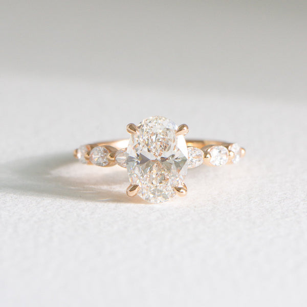 Audrey | 2.5ct Oval Lab Diamond Engagement Ring