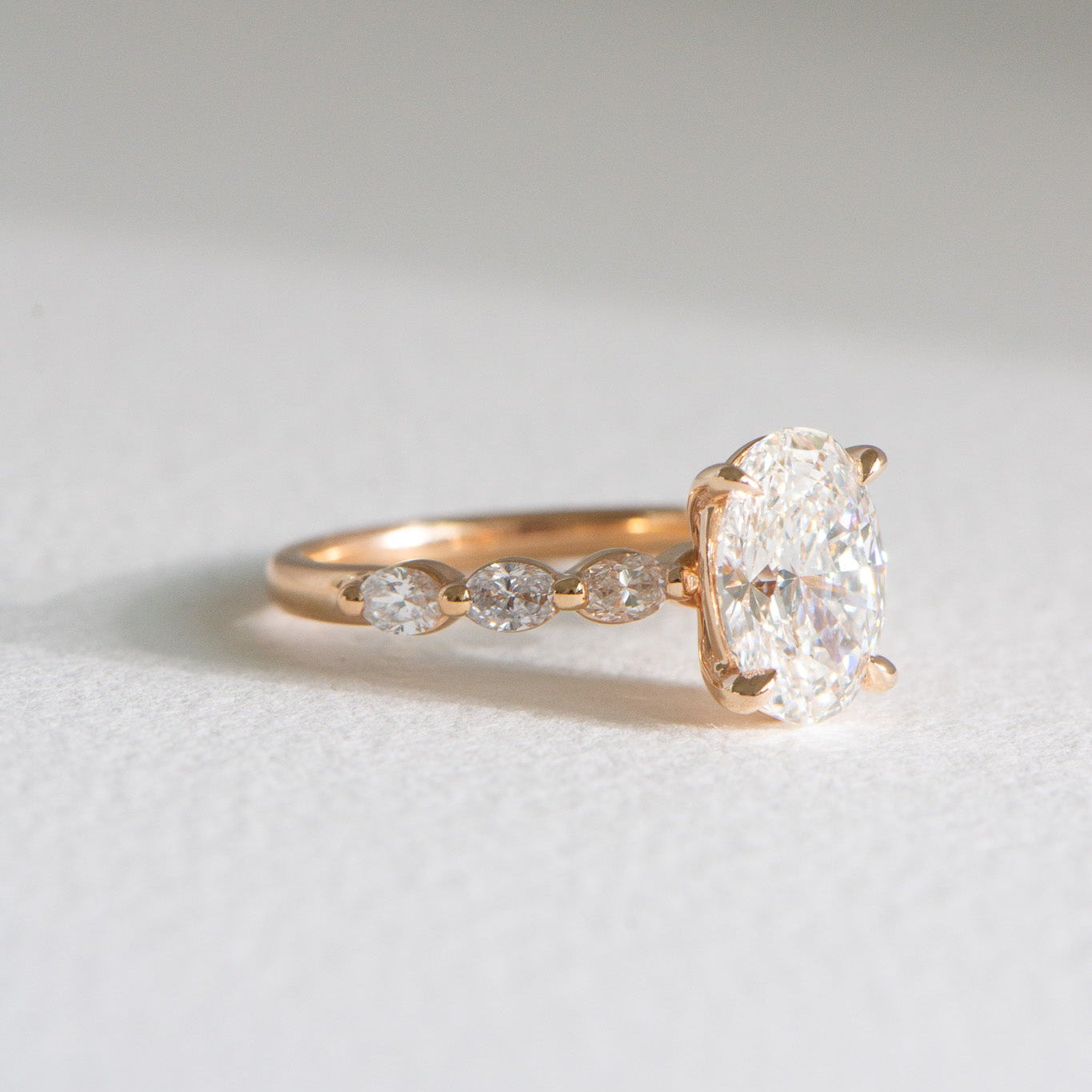 Audrey | 2.5ct Oval Lab Diamond Engagement Ring
