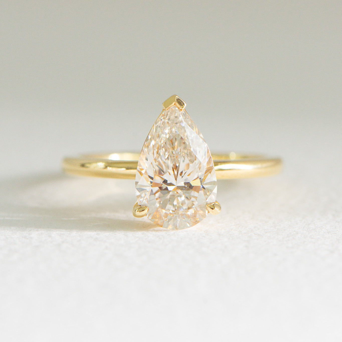 Nora | 2.12ct Pear Lab Diamond Engagement Ring