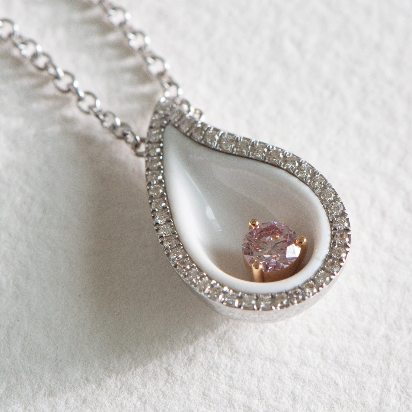 Lili Mai Pink Diamond Necklace