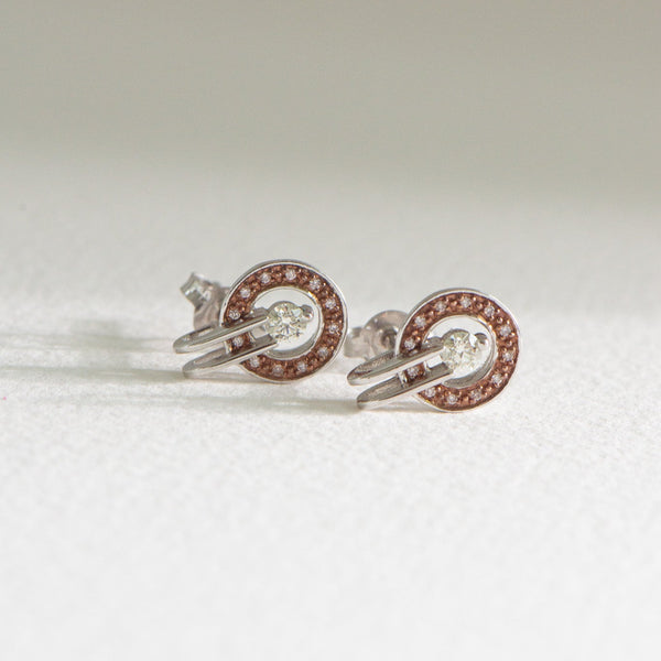 Pink Diamond Earrings