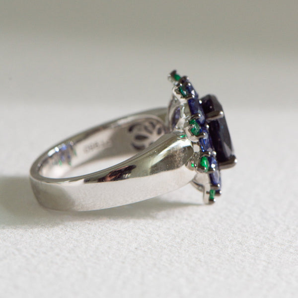 Sapphire and Emerald Ring