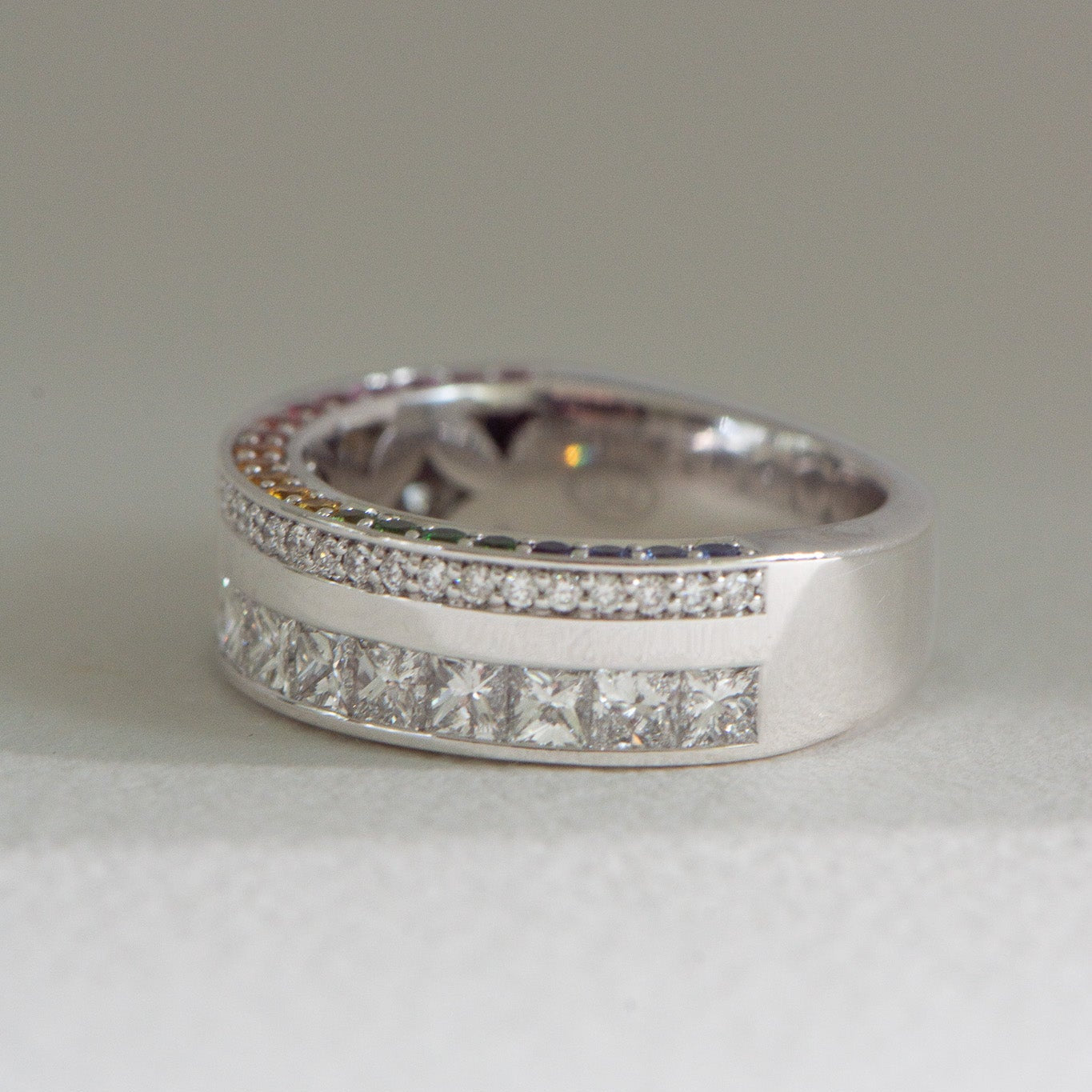 Rainbow Sapphire Ring