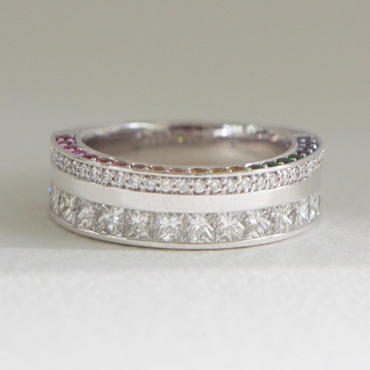 Rainbow Sapphire Ring