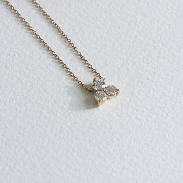 Three Stone Diamond Pendant