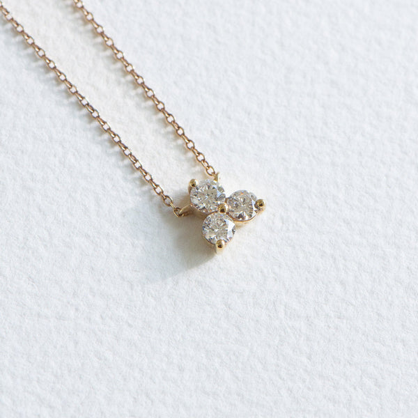 Three Stone Diamond Pendant