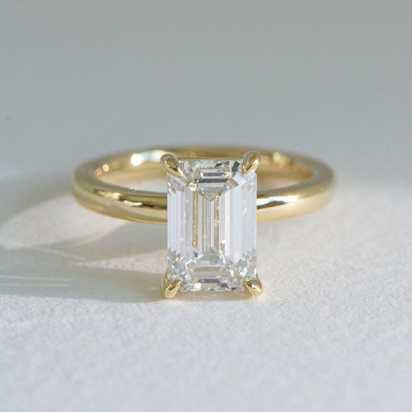 Edith | 3ct Emerald Cut Engagement Ring