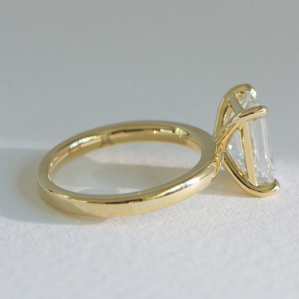 Edith | 3ct Emerald Cut Engagement Ring