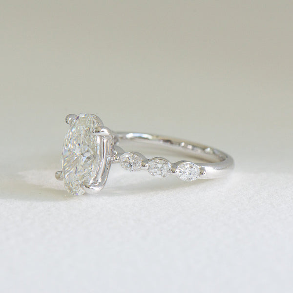 Audrey | 3ct Oval Lab Diamond Engagement Ring