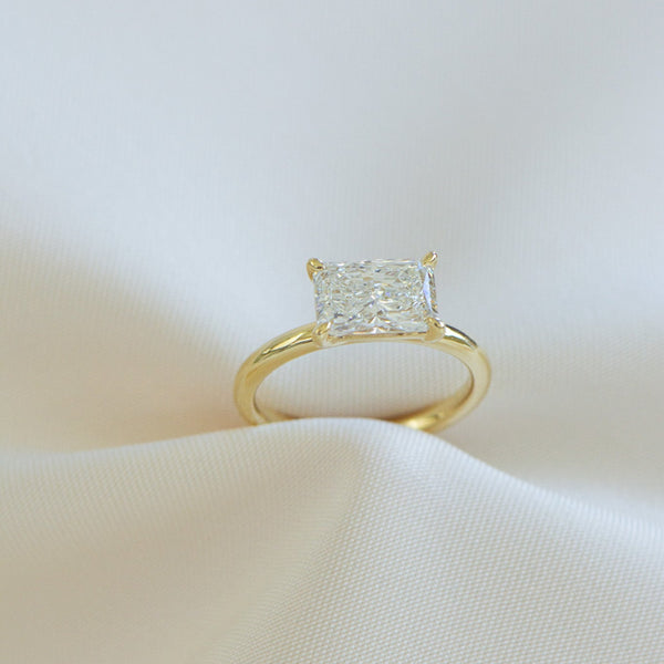 Sofia | 2.05ct East West Radiant Engagement Ring