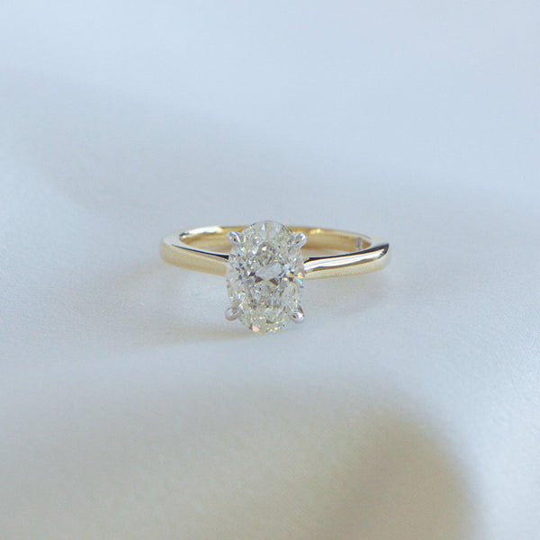 Natural Helena | 2ct Oval Natural Diamond Engagement Ring