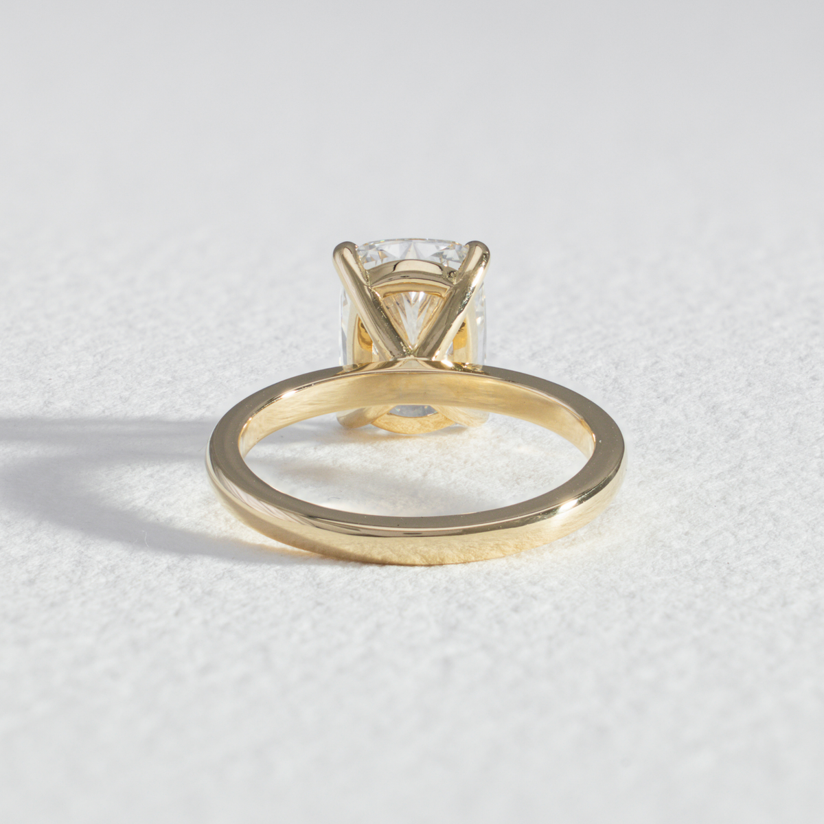 Elora | Elongated Cushion Diamond Solitaire Engagement Ring